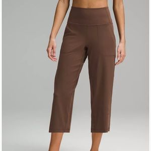 lululemon athletica Brown Cropped Wide-Leg Pants